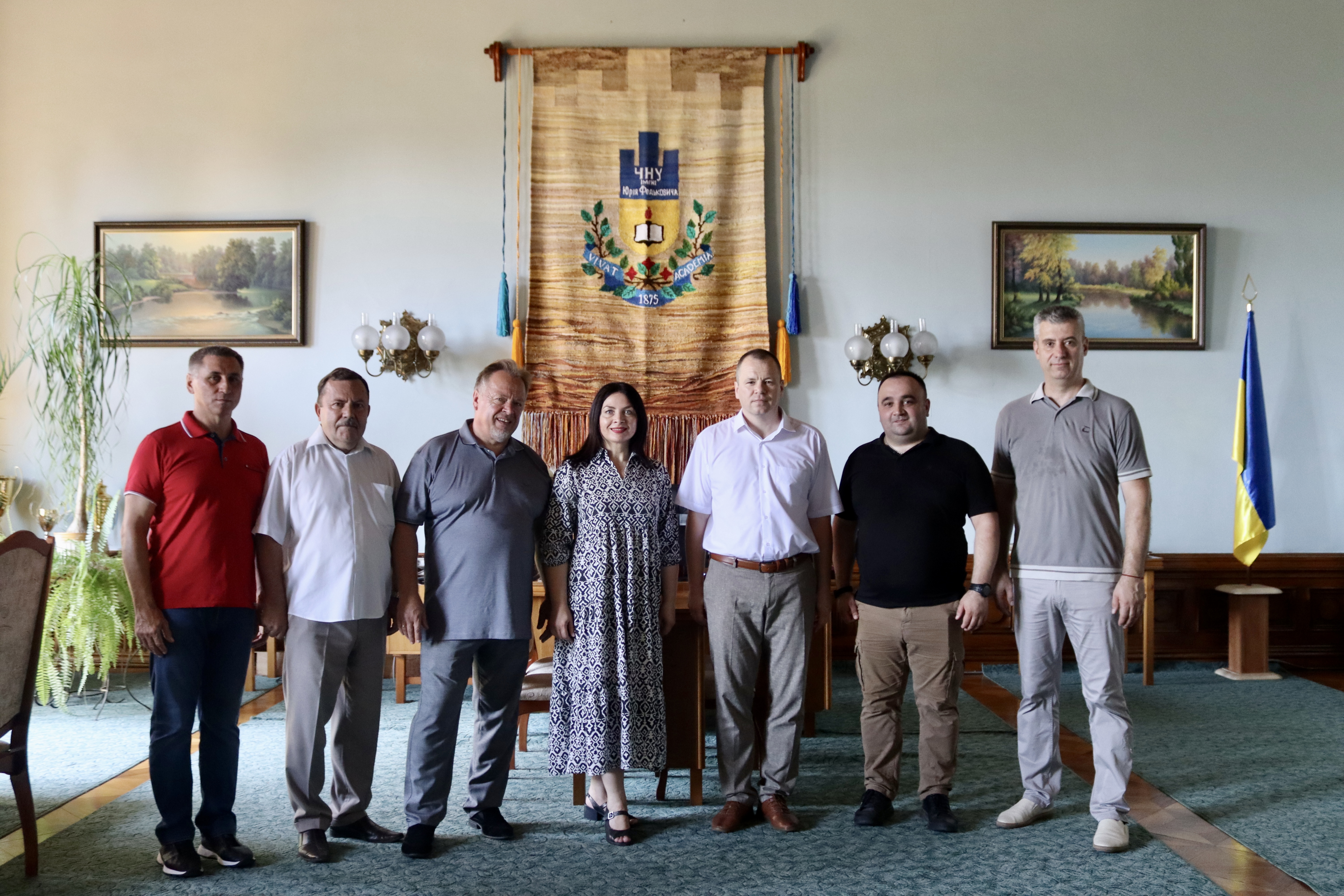 Зустріч ректора університету з представниками Центру української мови та культури м. Бельці, Молдова