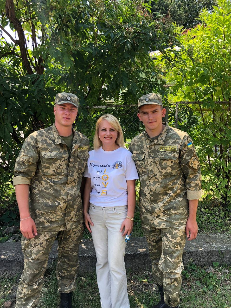 Присяга бакалаврів факультету математики та інформатики, які закінчили військову кафедру, 2022 рік