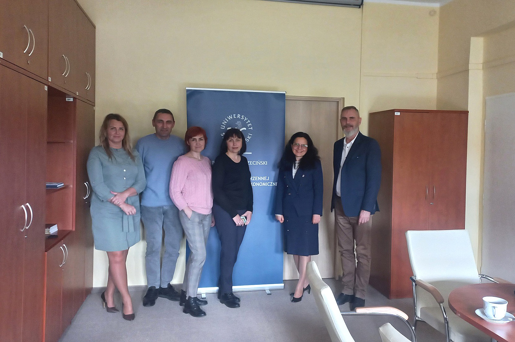 На  кафедрі у Щецині з колегами
